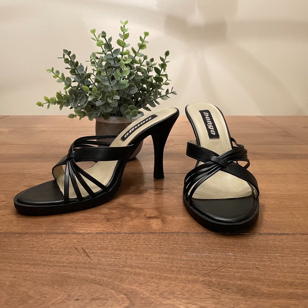Bongo Black Ravish Heels Sz 8